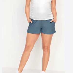 Old Navy Maternity Rollover-Waist PowerSoft Shorts -- 3-inch inseam